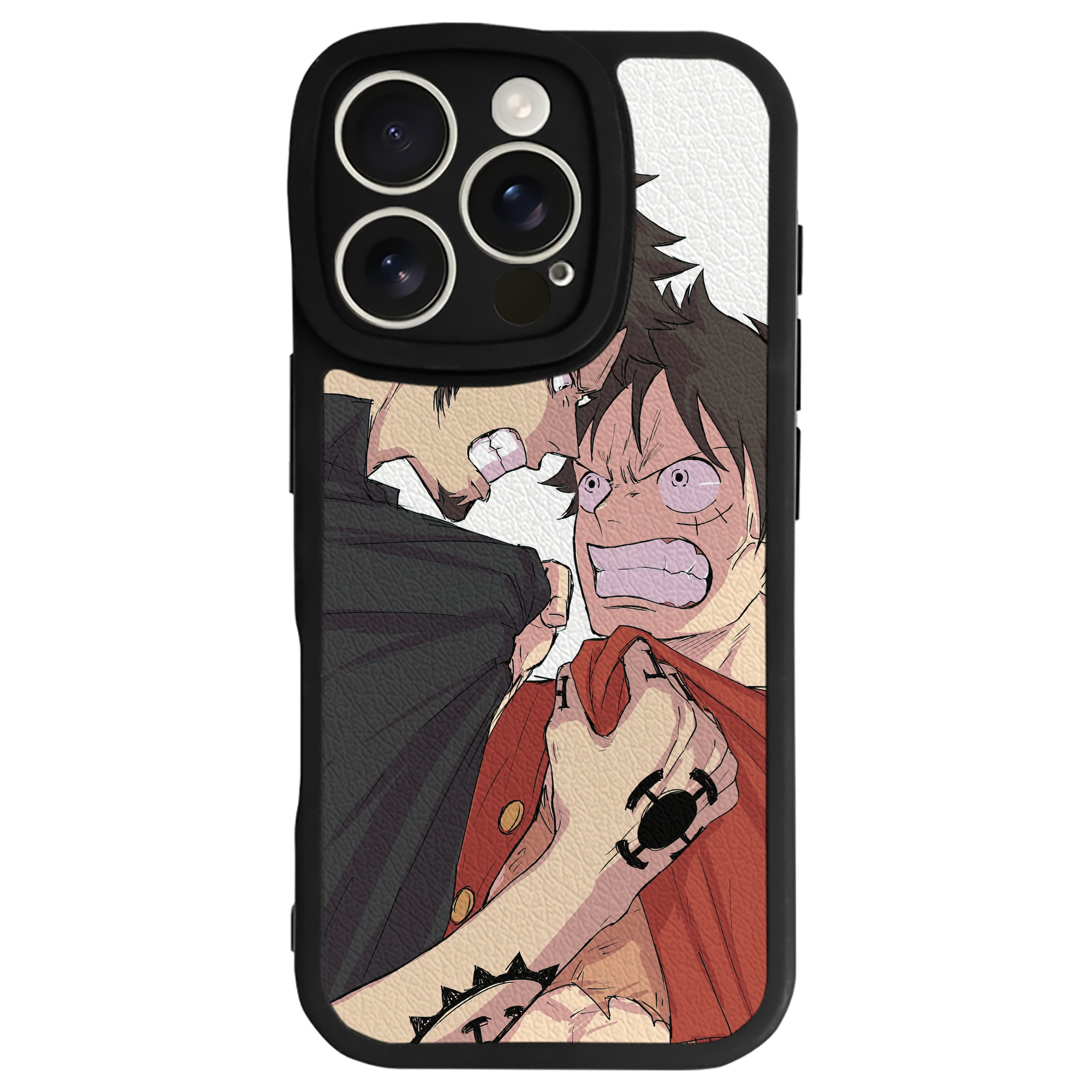 （画像用） ワンピース ONE PIECE 【iPhone 16シリーズ対応】シリコンスマホケース（レザー調） 材質：シリコン
